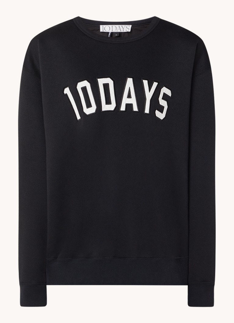 Maglione oversize 10DAYS Statement con logo ricamato