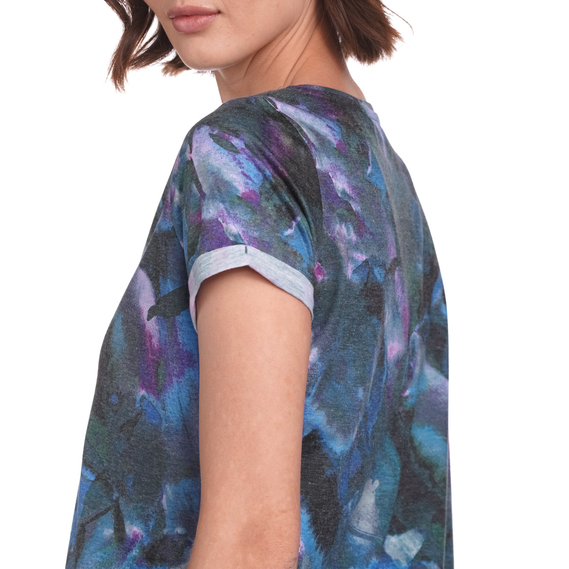 Damen Yoga-T-Shirt mit Rundhals
