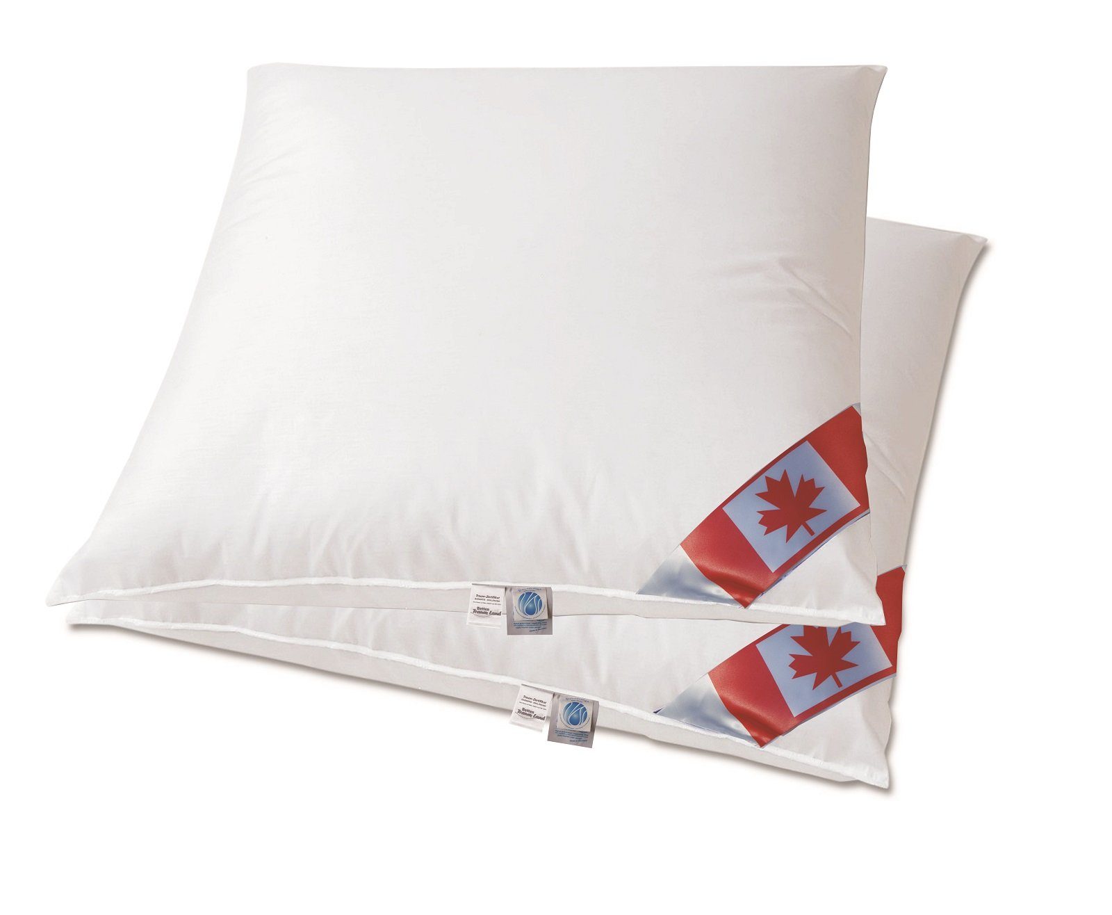 3-Kammer-Kopfkissen Set Angebot 2 Premium Air Cell 3-Kammer Daunenkissen, Canada, Füllung: 70% Federn 30% Daune, Seitenschläfer, Rückenschläfer, De, Set, hergestellt in Deutschland, direkt vom Bettenfachgeschäft