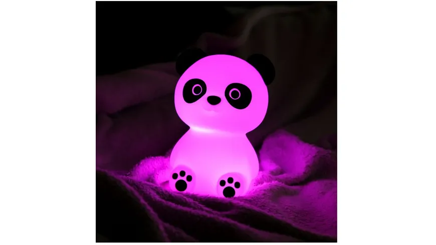 MegaLight LED Kinder Nachtlicht PADDY PANDA RGB dimmbar mit Timer