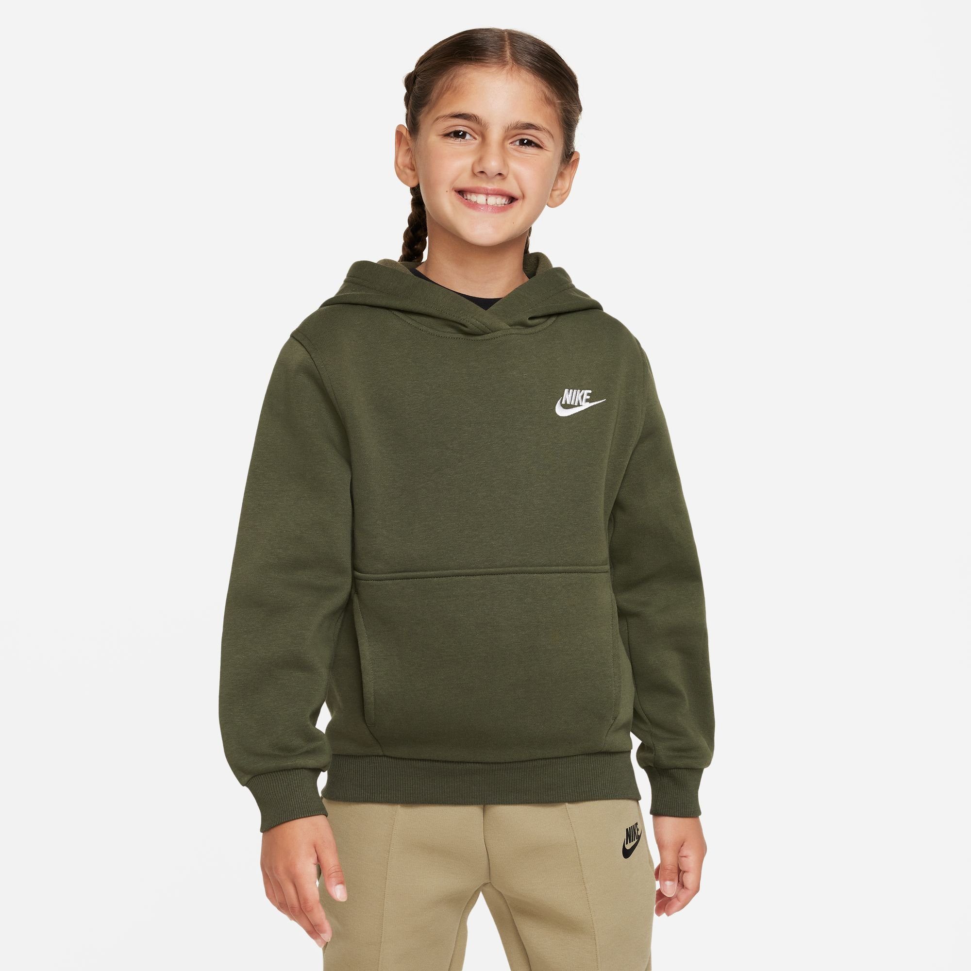 Nike Sportswear Kapuzensweatshirt CLUB FLEECE BIG KID'S PULLOVER HOODIE