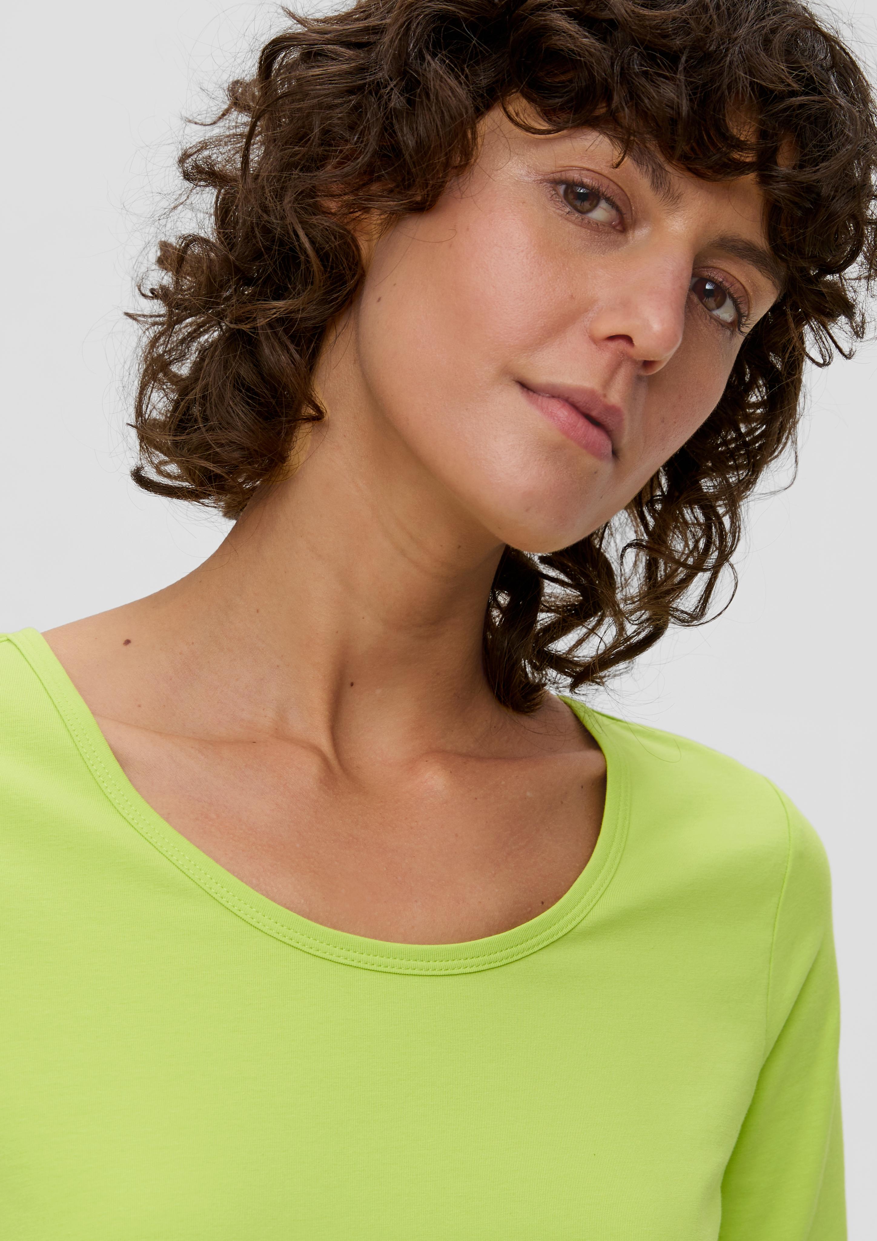 Jersey-Shirt mit U-Ausschnitt  2142196-7423