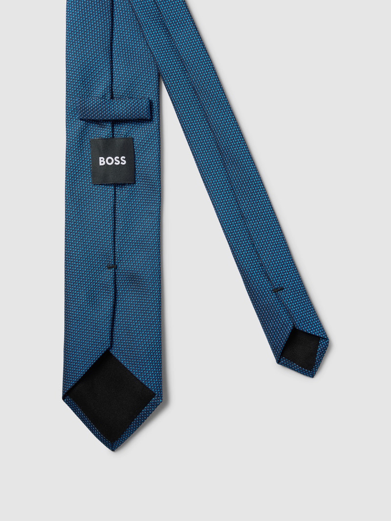 Krawatte mit Allover-Muster in royalblau