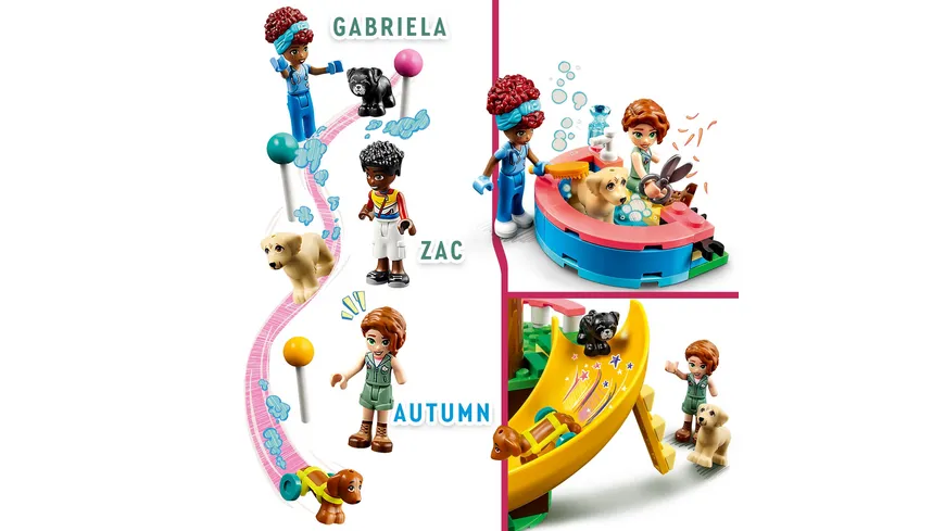 LEGO Friends 41727 Hunderettungszentrum, Tierarzt Spielzeug für Kinder