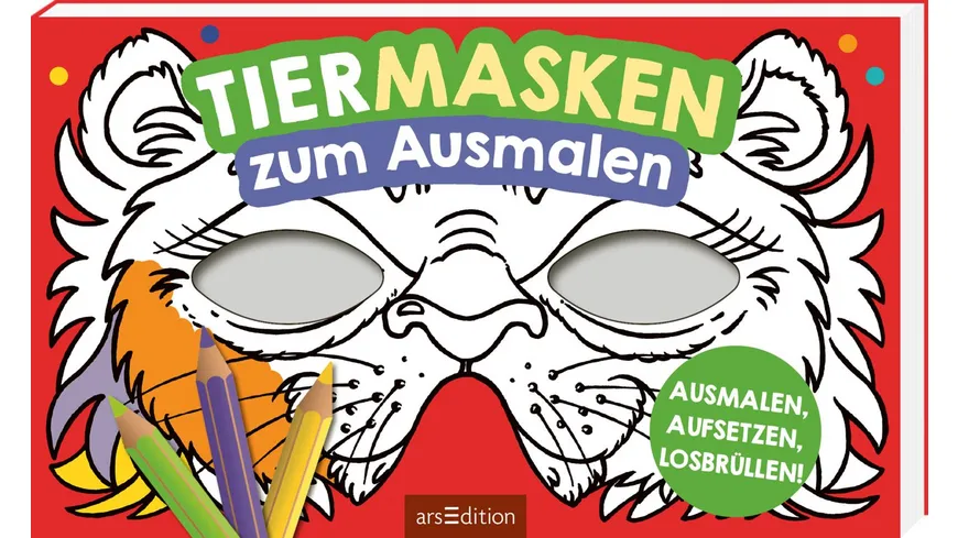 Tiermasken zum Ausmalen