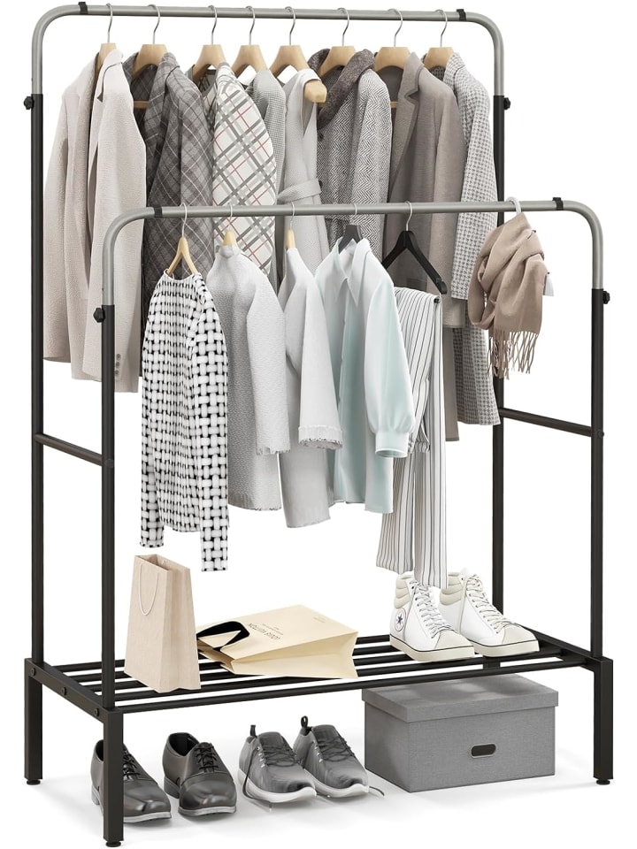 COSTWAY Kleiderständer 108x50x125cm in Silber günstig kaufen onesize