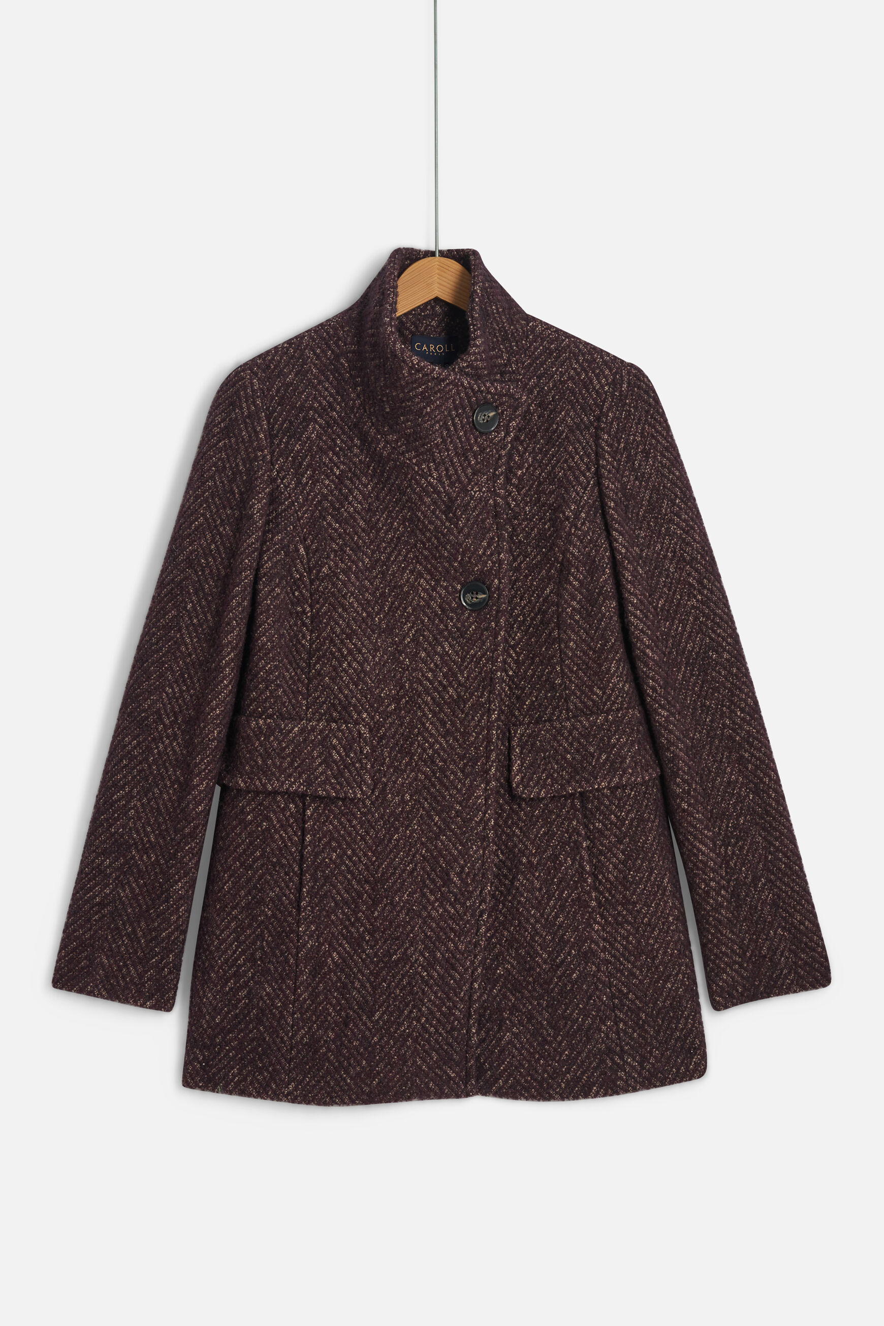 manteau ali prune femme
