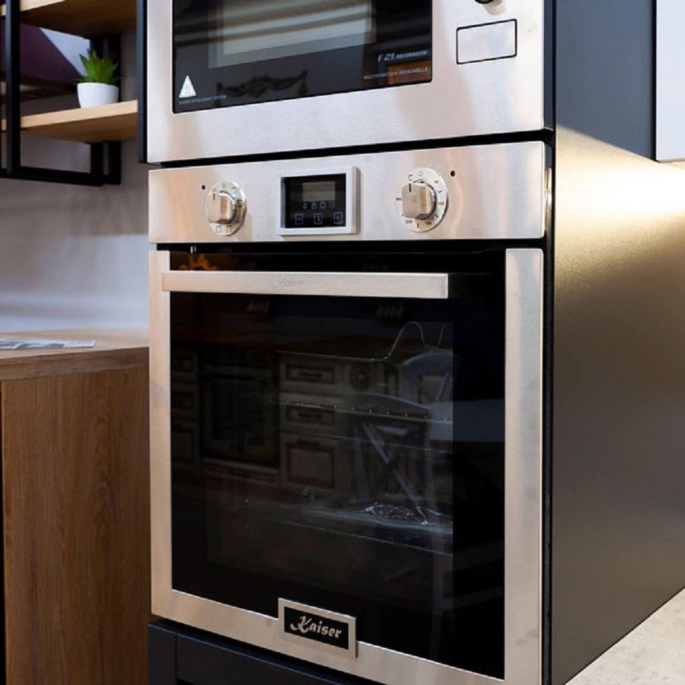 Kaiser Küchengeräte Backofen-Set Eh 6323+KCG 6380, Elektro Backofen,10 Funktionen,79 L+Einbau Gaskochfeld 60cm