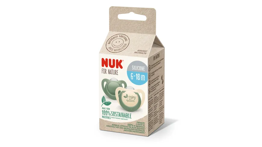 NUK for Nature Schnuller Silikon 6-18 Monate