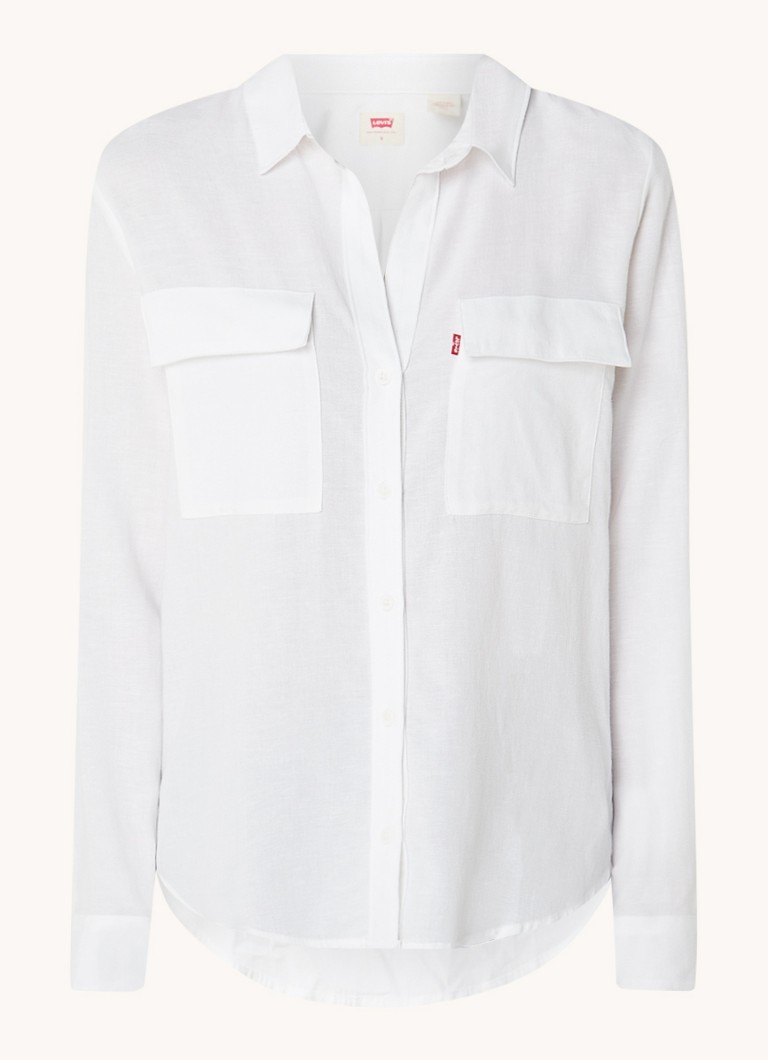 Μπλούζα Levi's Doreen Linen Blend με τσέπη στο στήθος