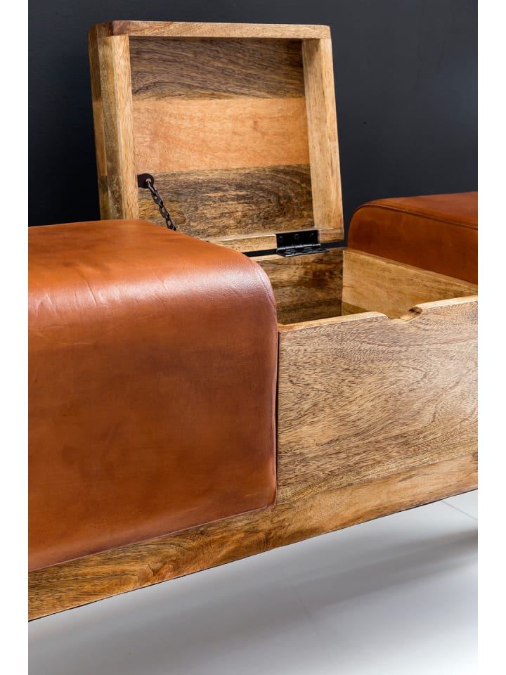 KADIMA DESIGN Turnbock | Echtleder, 120x29x53cm, Braun, Aufbewahrung günstig kaufen onesize