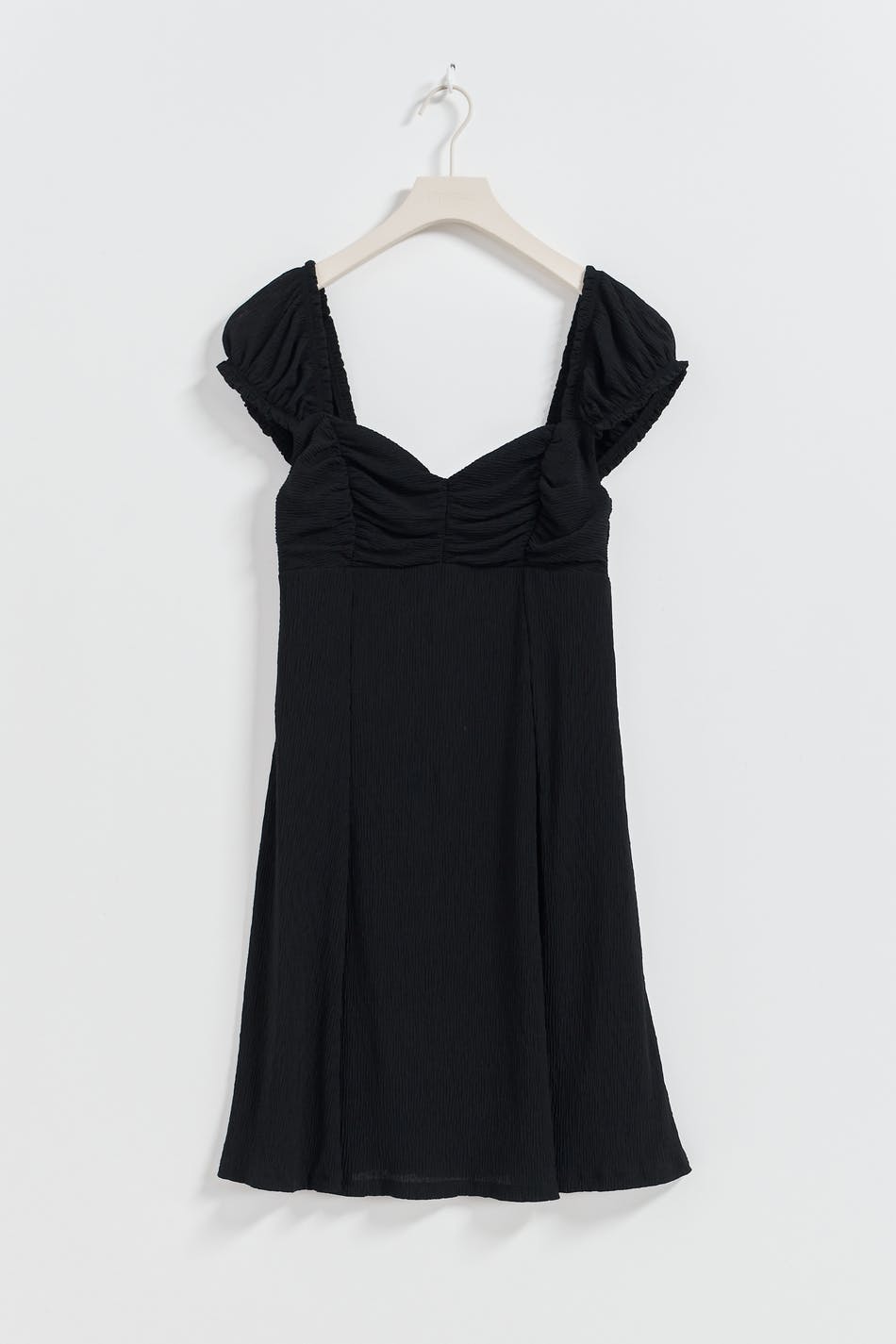 Crinkle mini dress