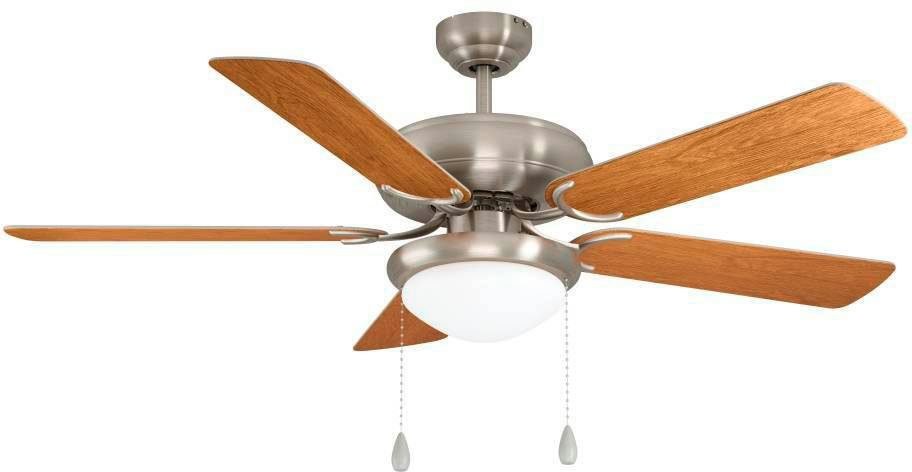 EGLO LED Deckenleuchte BALLINA, Leuchtmittel wechselbar, Ventilator mit Licht, Zugkette, Wendeflügel, AC Motor, Ø 132cm