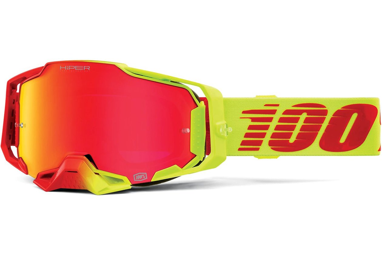 100 Percent Armega Goggle Solaris / HiPER Red Mirror Lens