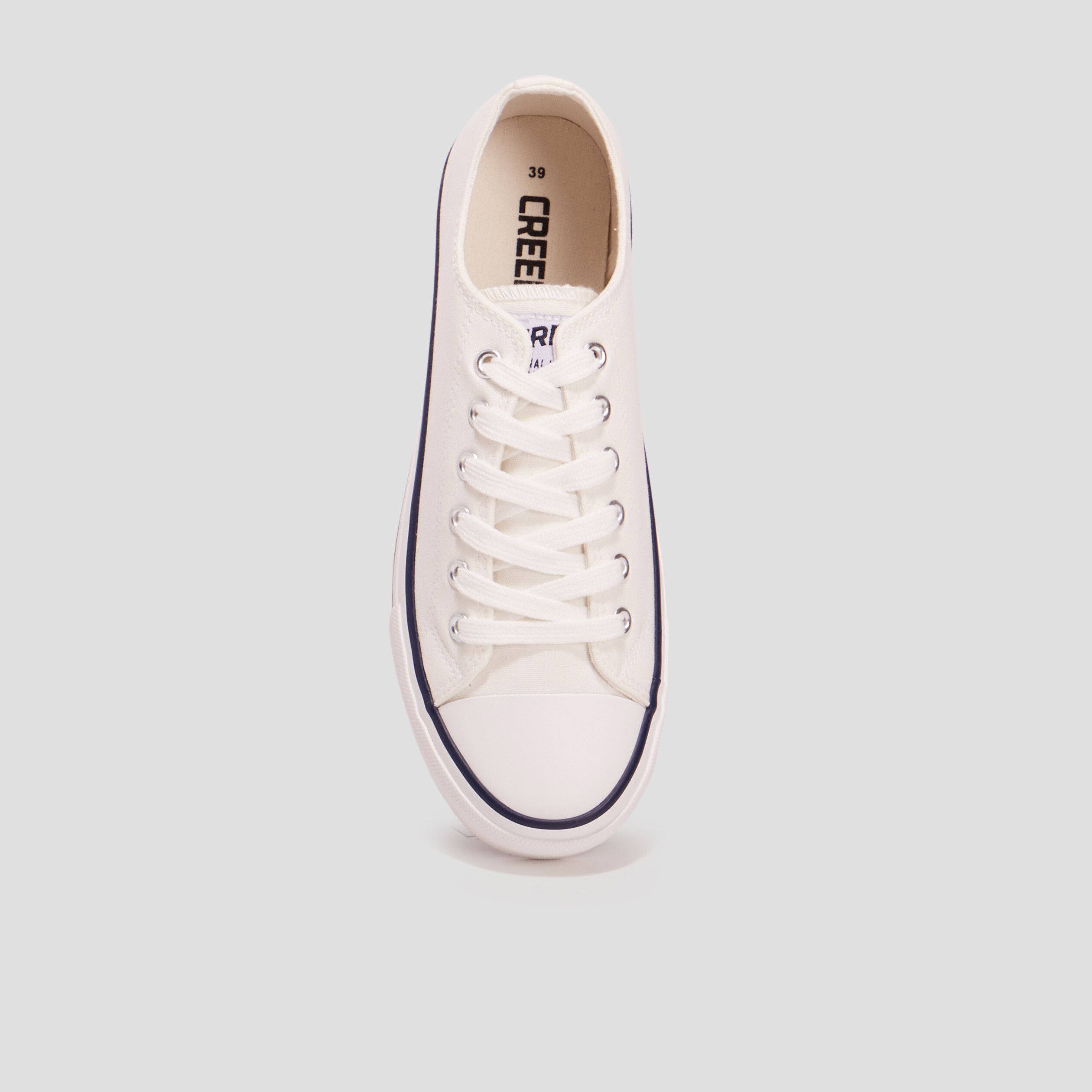 Tennis en toile à lacets Creeks blanc femme | La Halle