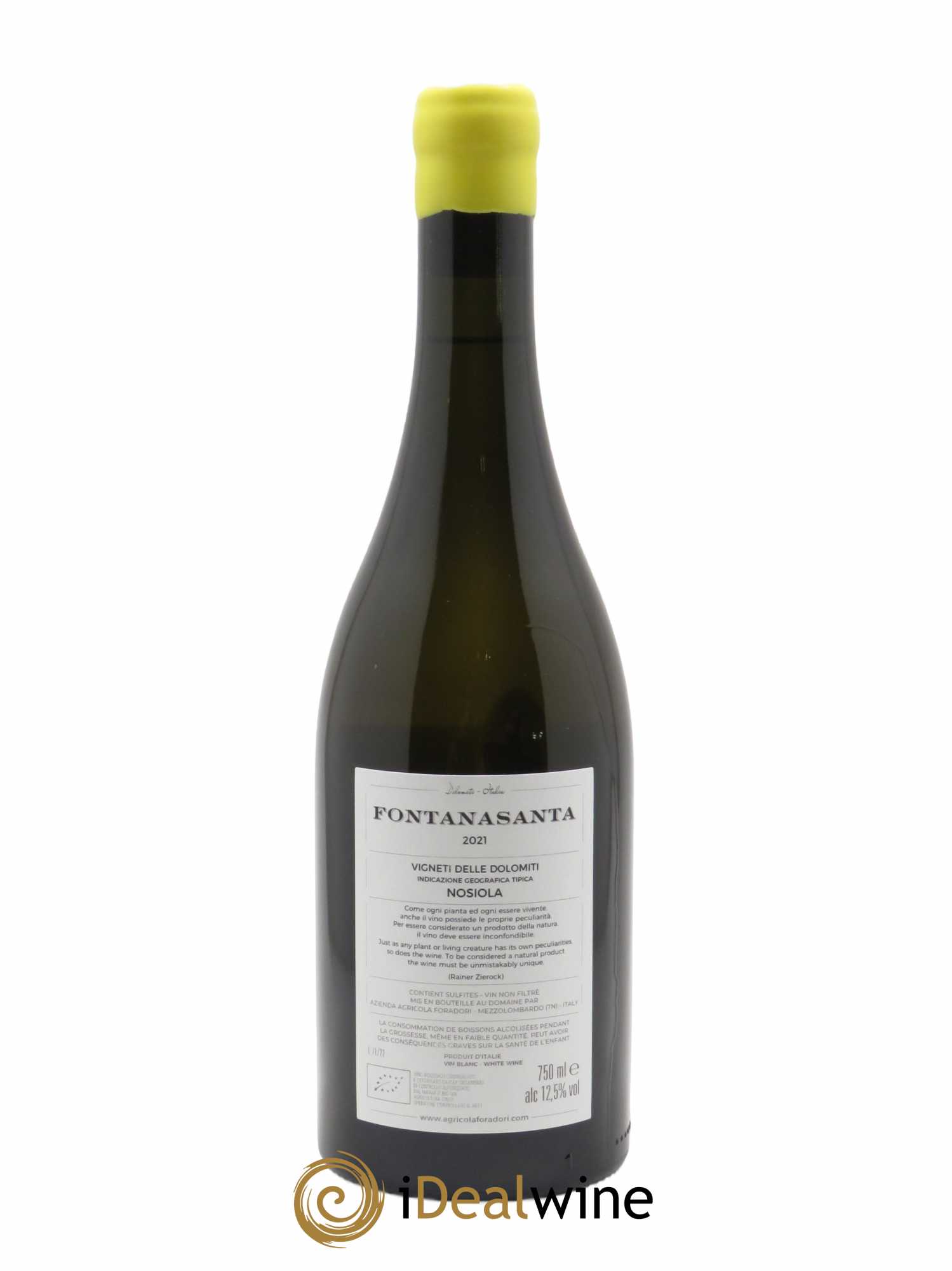 Vigneti delle Dolomiti IGT Fontanasanta Nosiola Elisabetta Foradori  2021 - Lot de 1 Bouteille