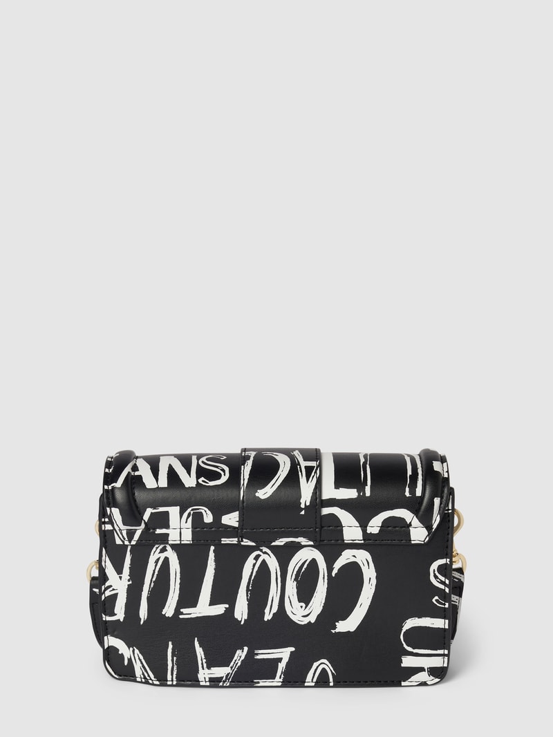Handtasche mit Allover-Print in schwarz