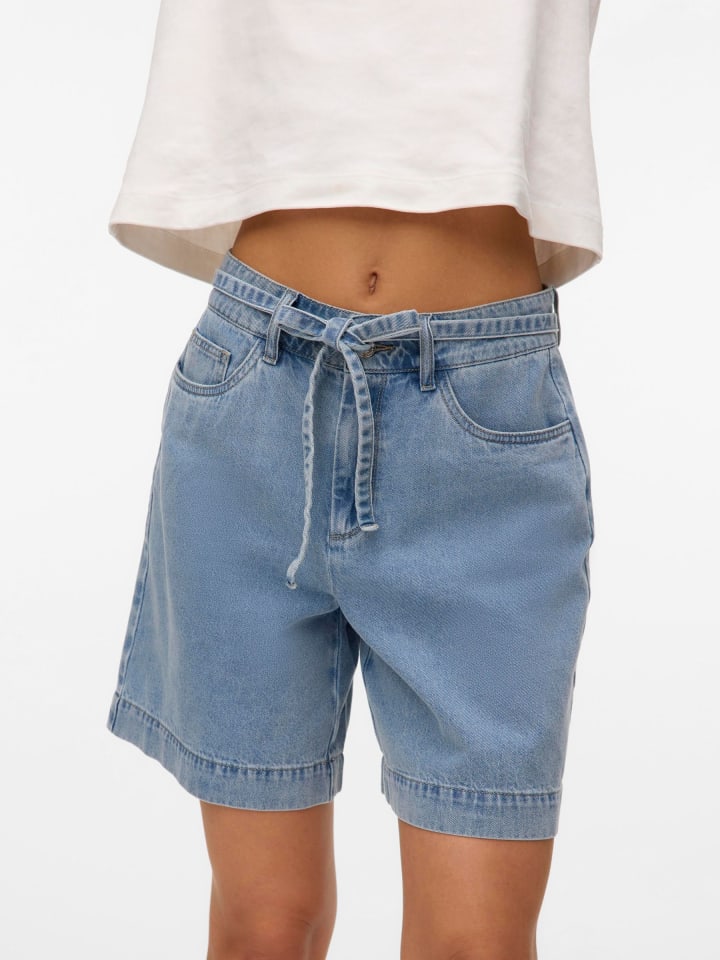 Vero Moda Jeans-Shorts in Light Blue Denim günstig kaufen