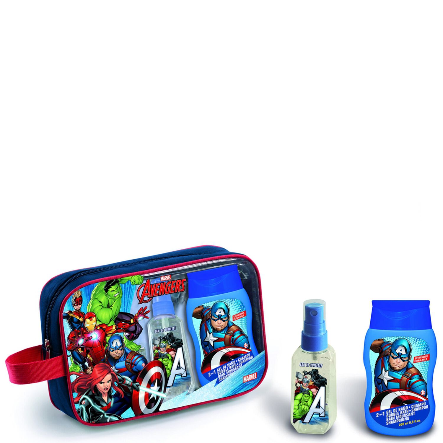 Spiderman Avengers Trousse Eau de Toilette 90 ml + Bain Moussant Shampooing 200 ml