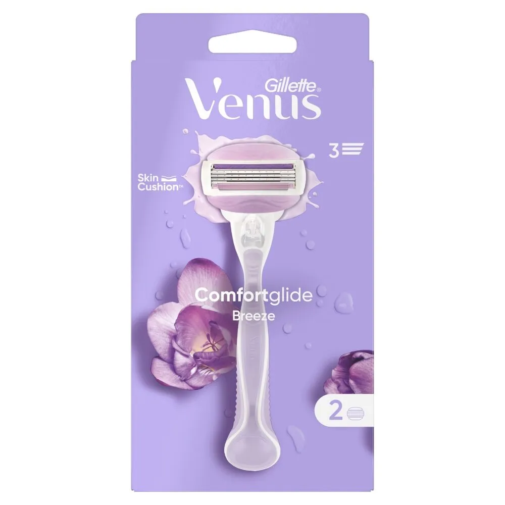 Gillette Venus Breeze barberkniv med 2 patroner til kvinder