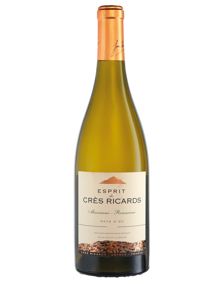 Pays d'Oc IGP Marsanne Roussanne Esprit de Crès Ricards 2021 Crès-Ricards 0,75 ℓ