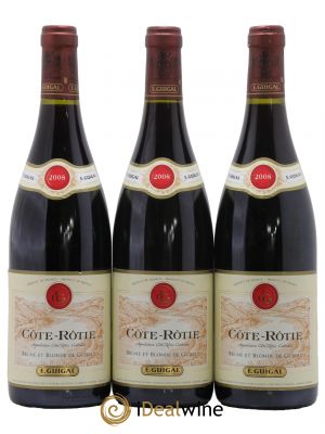 Côte-Rôtie Côtes Brune et Blonde Guigal  2008 - Lot de 3 Bouteilles
