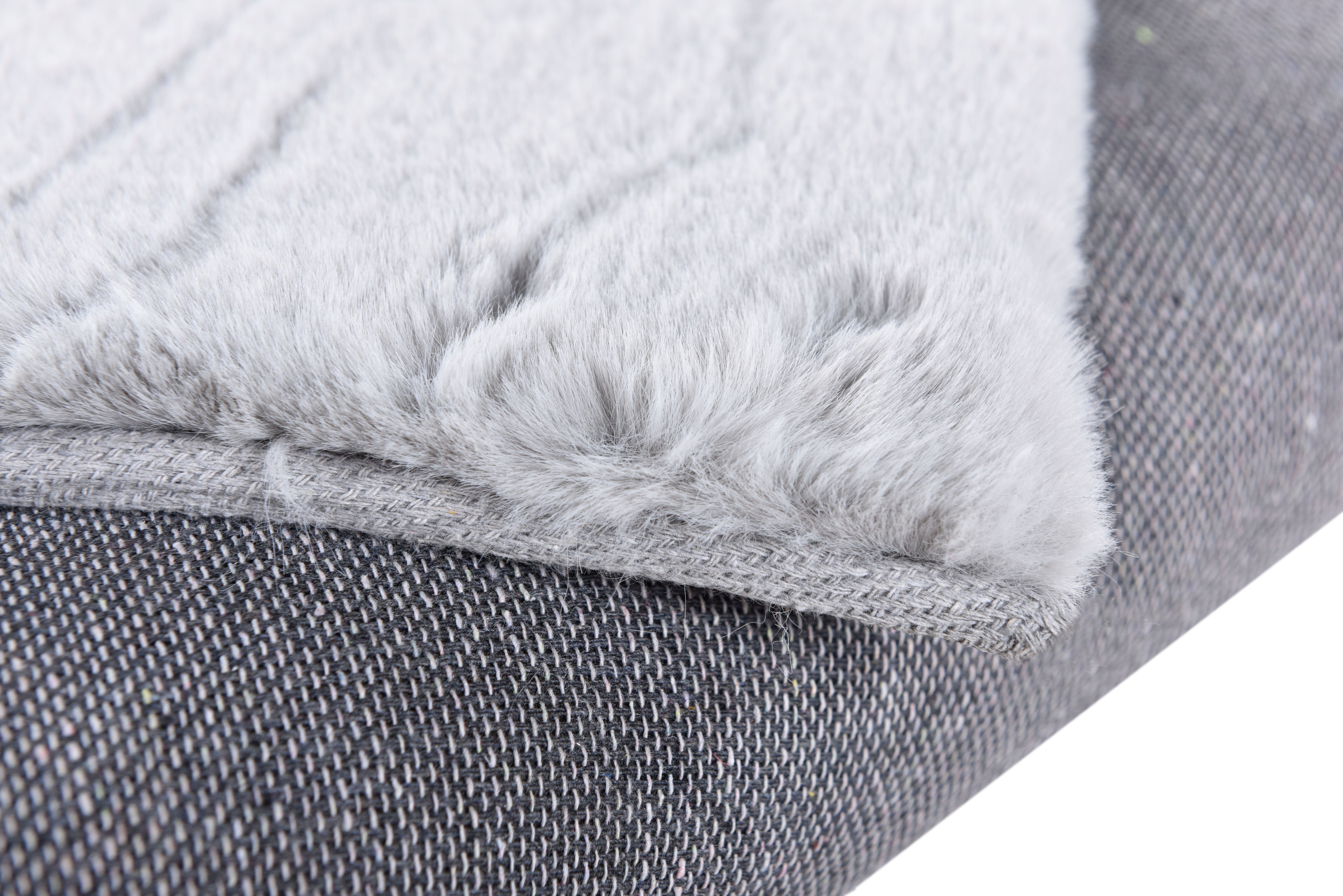 Fellteppich Kuschelteppich Chiara, Gino Falcone, herzförmig, Höhe: 30 mm, Kunstfell, Kaninchenfell-Haptik, besonders weicher Langflor