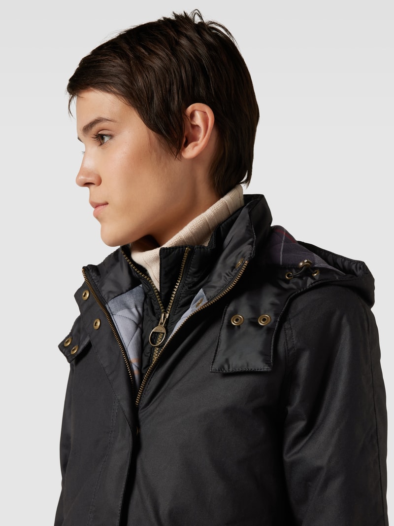 Jacke mit Kapuze Modell 'CANNICH' in schwarz