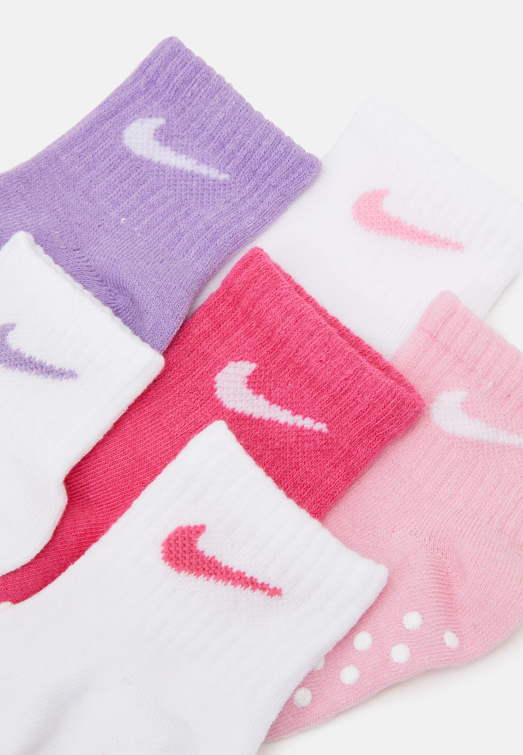 Calcetines Nike Sportswear POP COLOR GRIPPER para bebés y niños pequeños (paquete de 6)