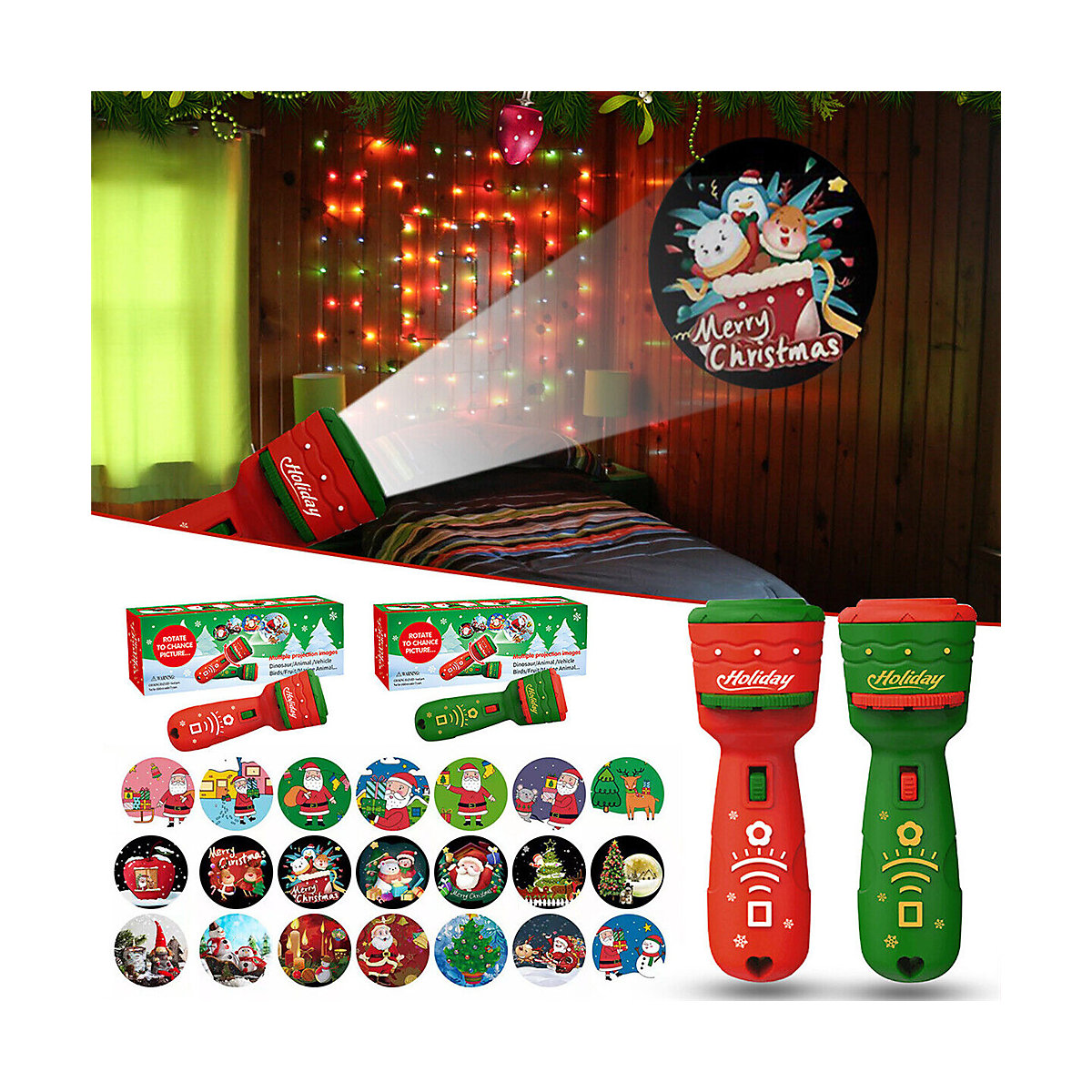 Weihnachten Projektorlampe Taschenlampe Spielzeug Für Kinder für Kinder