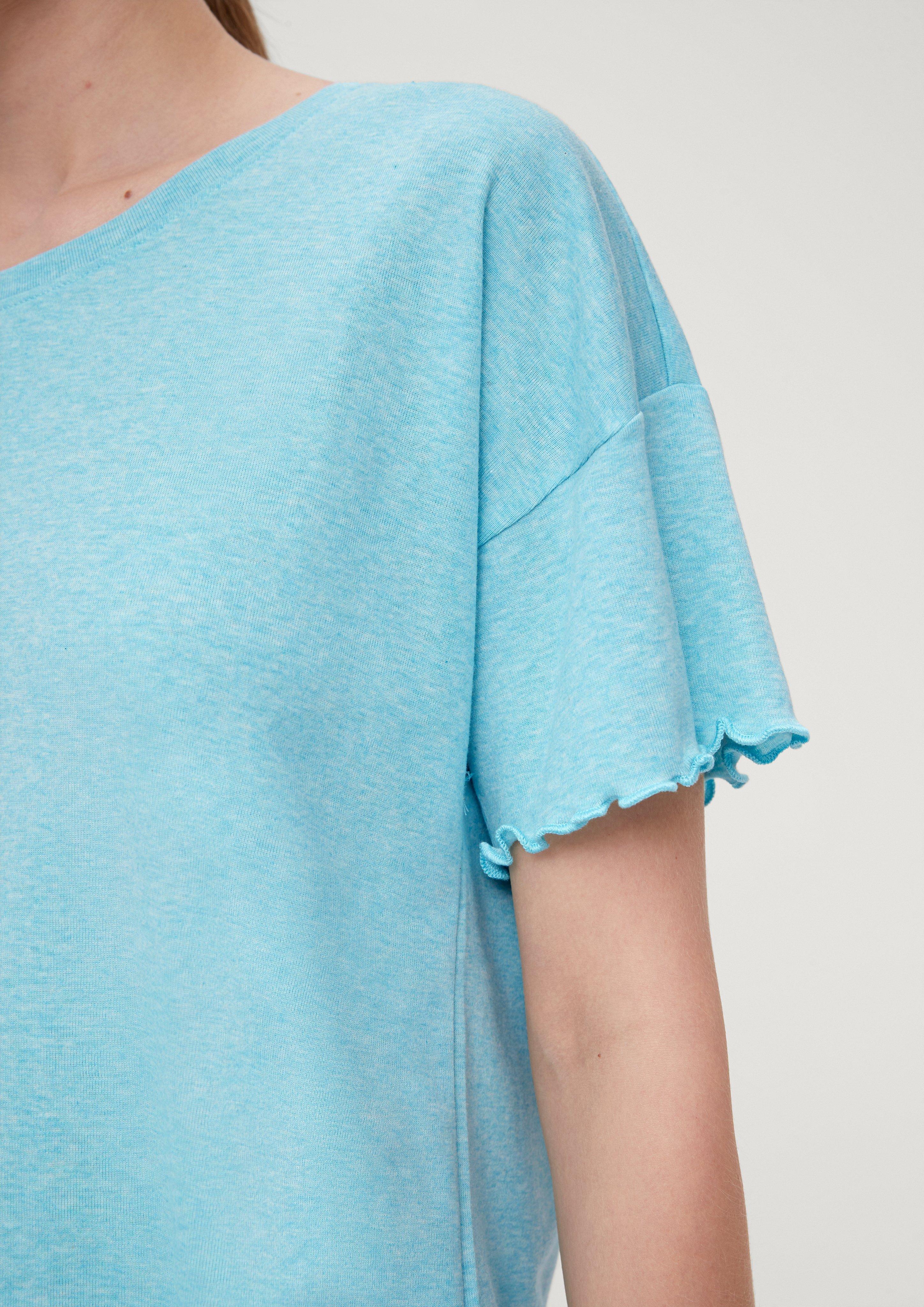 Pyjama-Shirt mit Rollsaum  6008384-6500