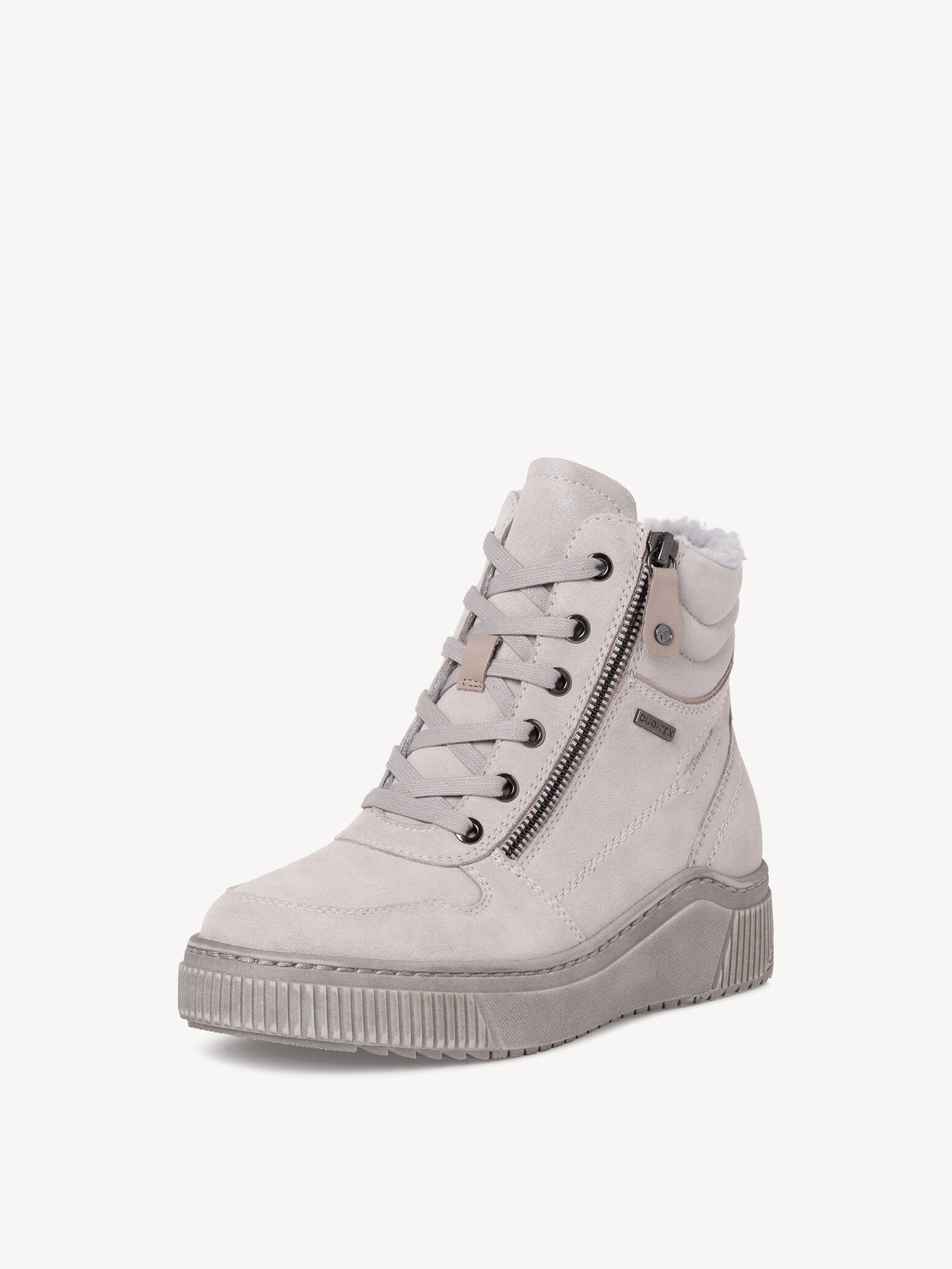 Bottine en cuir - gris