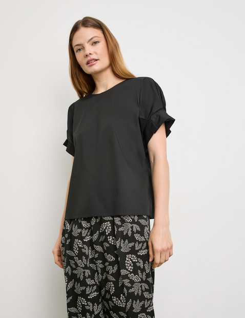 Blusenshirt aus Baumwoll-Mix
