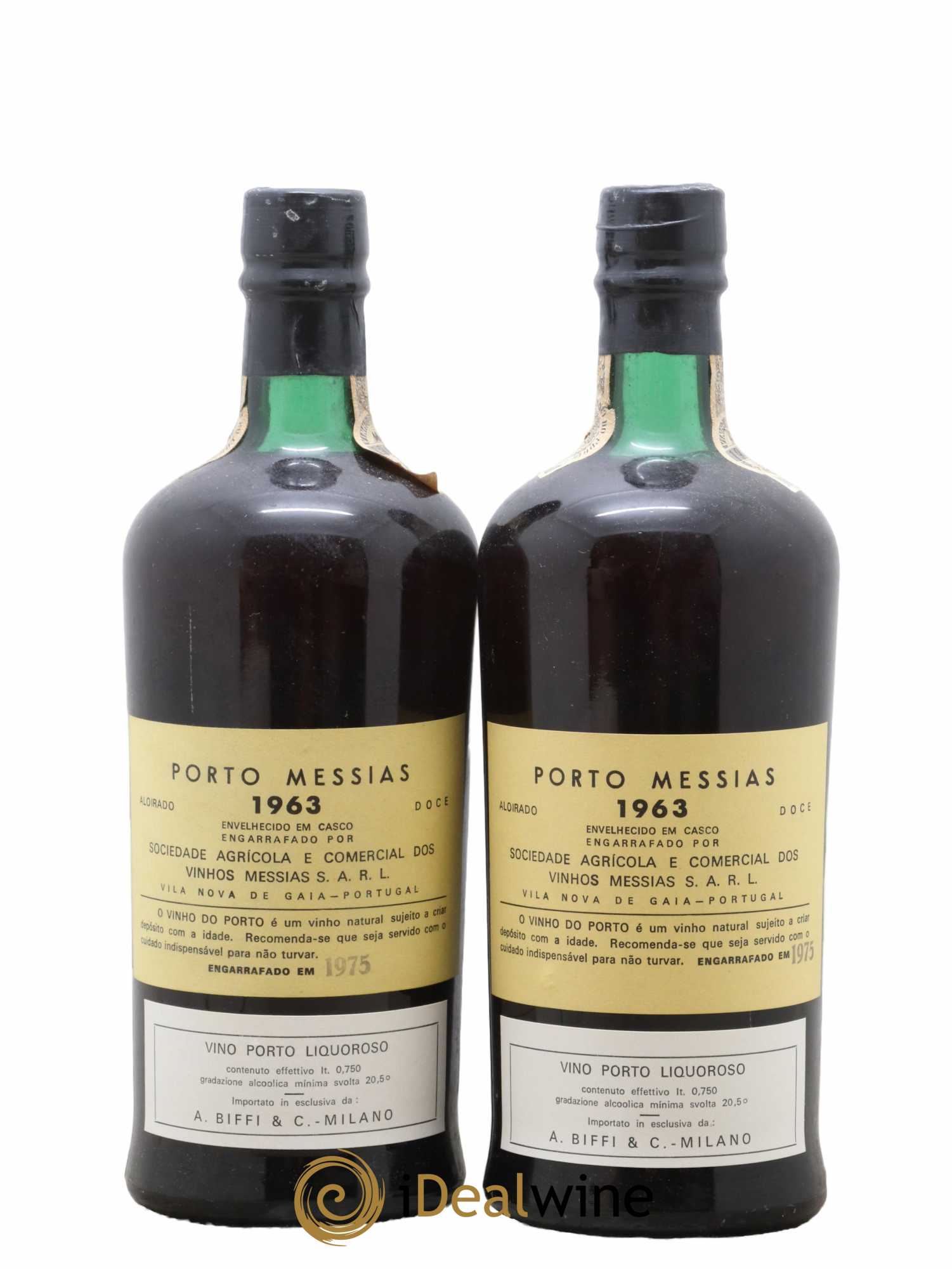 Porto Vinho do Porto Messias 1963 - Lot de 2 Bouteilles