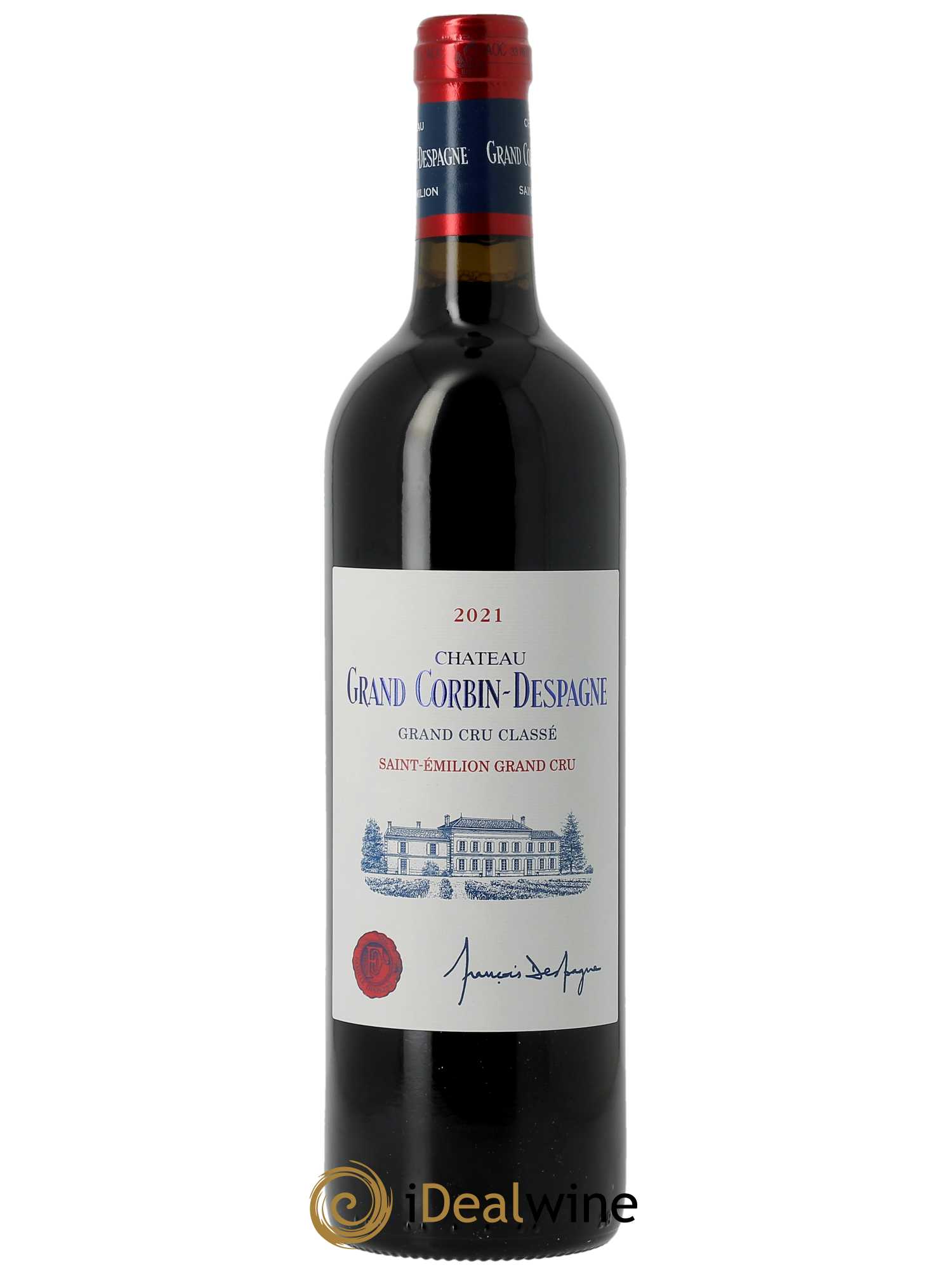 Château Grand Corbin Despagne Grand Cru Classé  2021 - Lot de 1 Bouteille