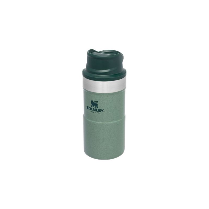 Stanley Thermoflasche, Classic Trigger-Action Travel Mug 8.5oz \/ 250ml Hammertone Green