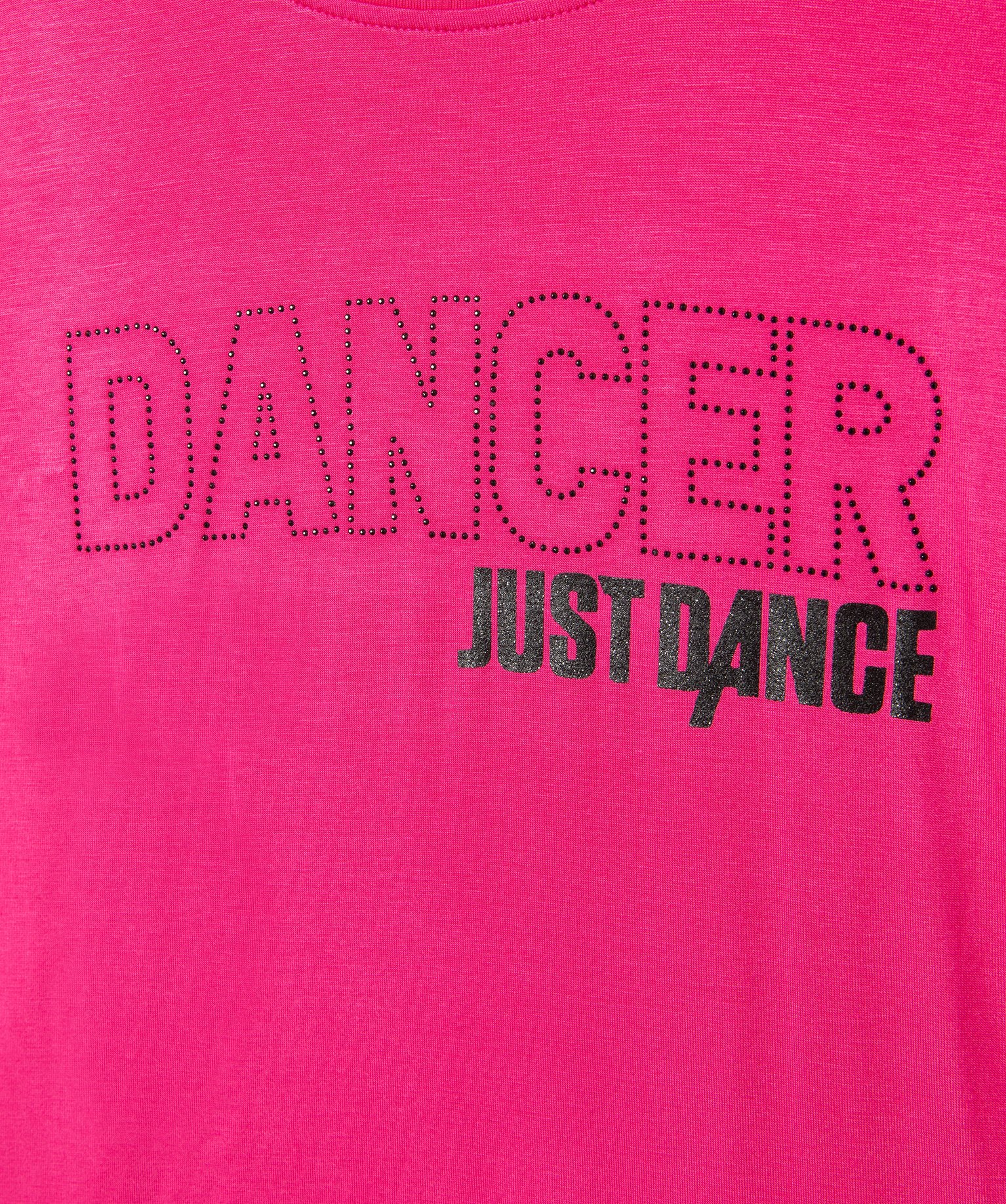 Tee-shirt fille à manches courtes spécial danse - Just Dance rose | GEMO