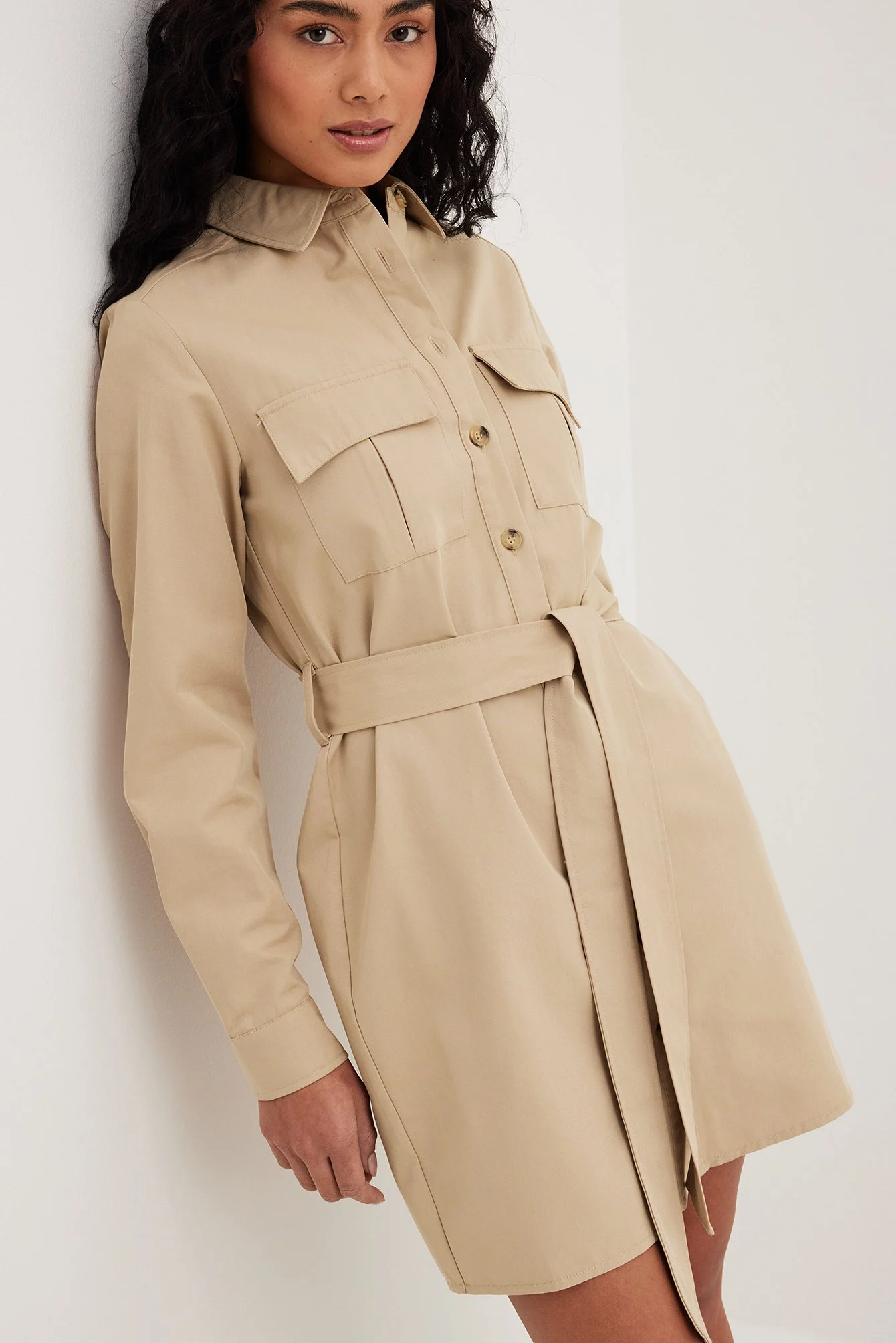 Minikleid mit Taschendetails