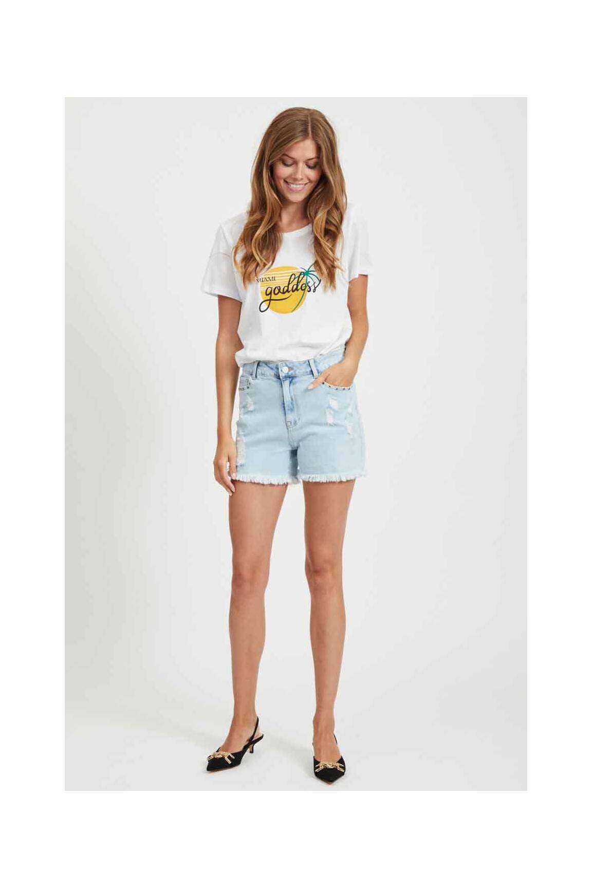 Vila Shorts 1 Femme couleur bleu