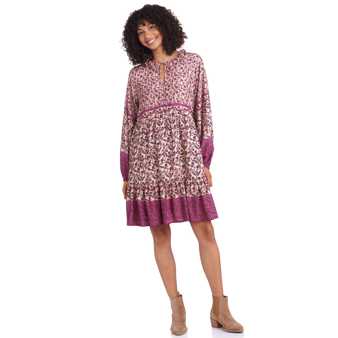 Damen Kleid mit floralem Print