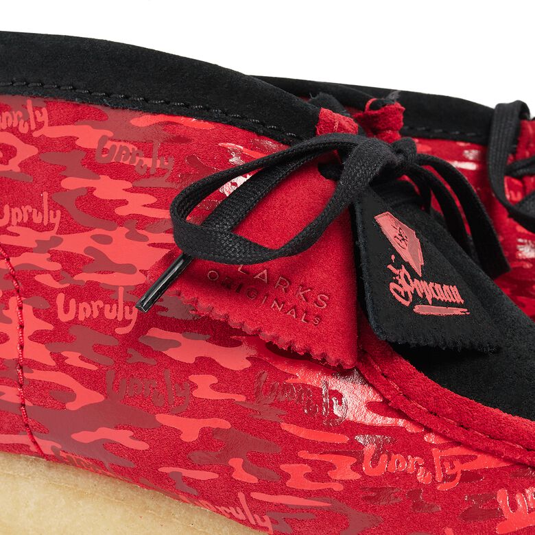 Clarks x Popcaan Wallabee Boot red