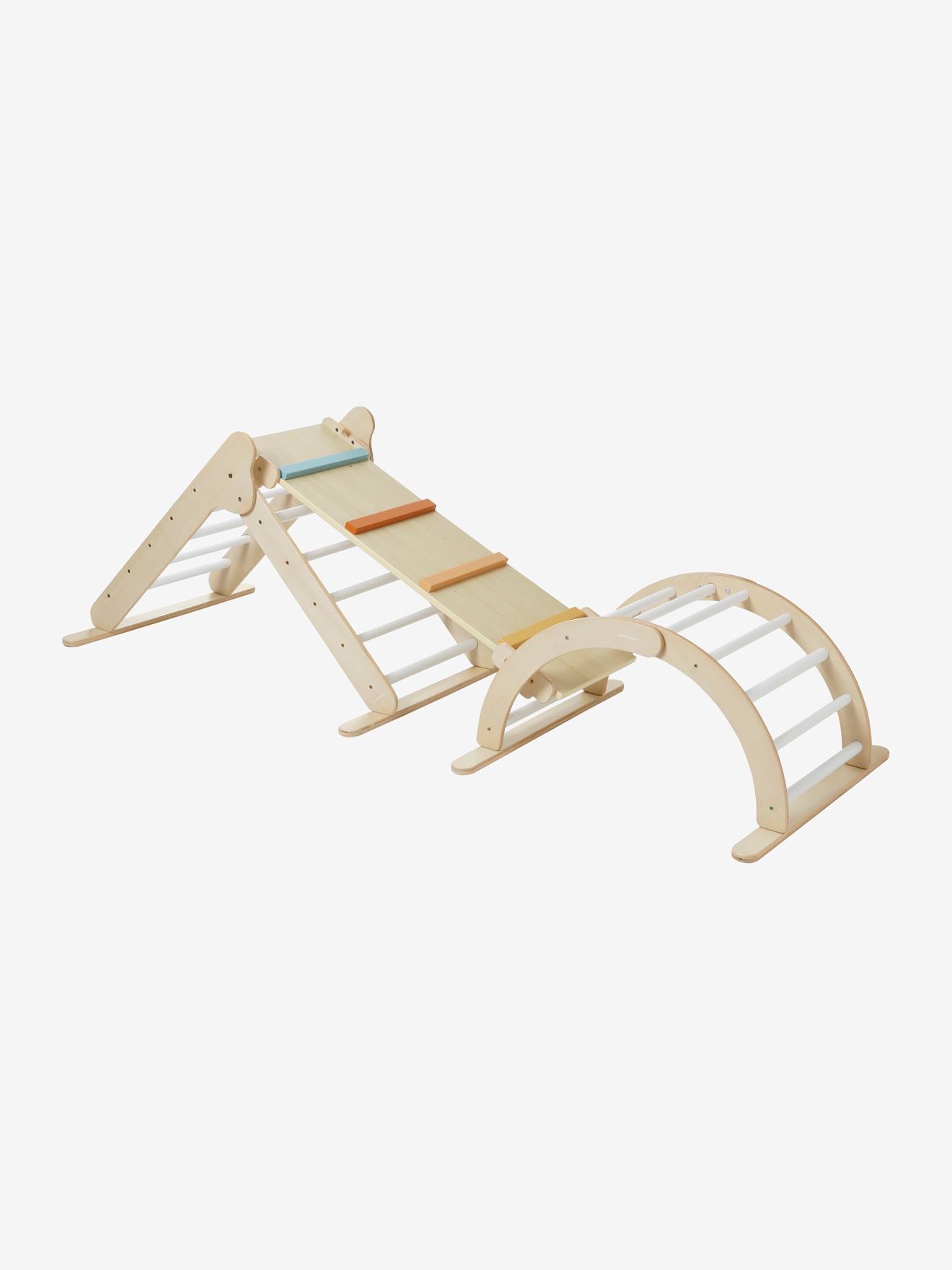 Vertbaudet Mini-Klettergerüst, Holz - beige