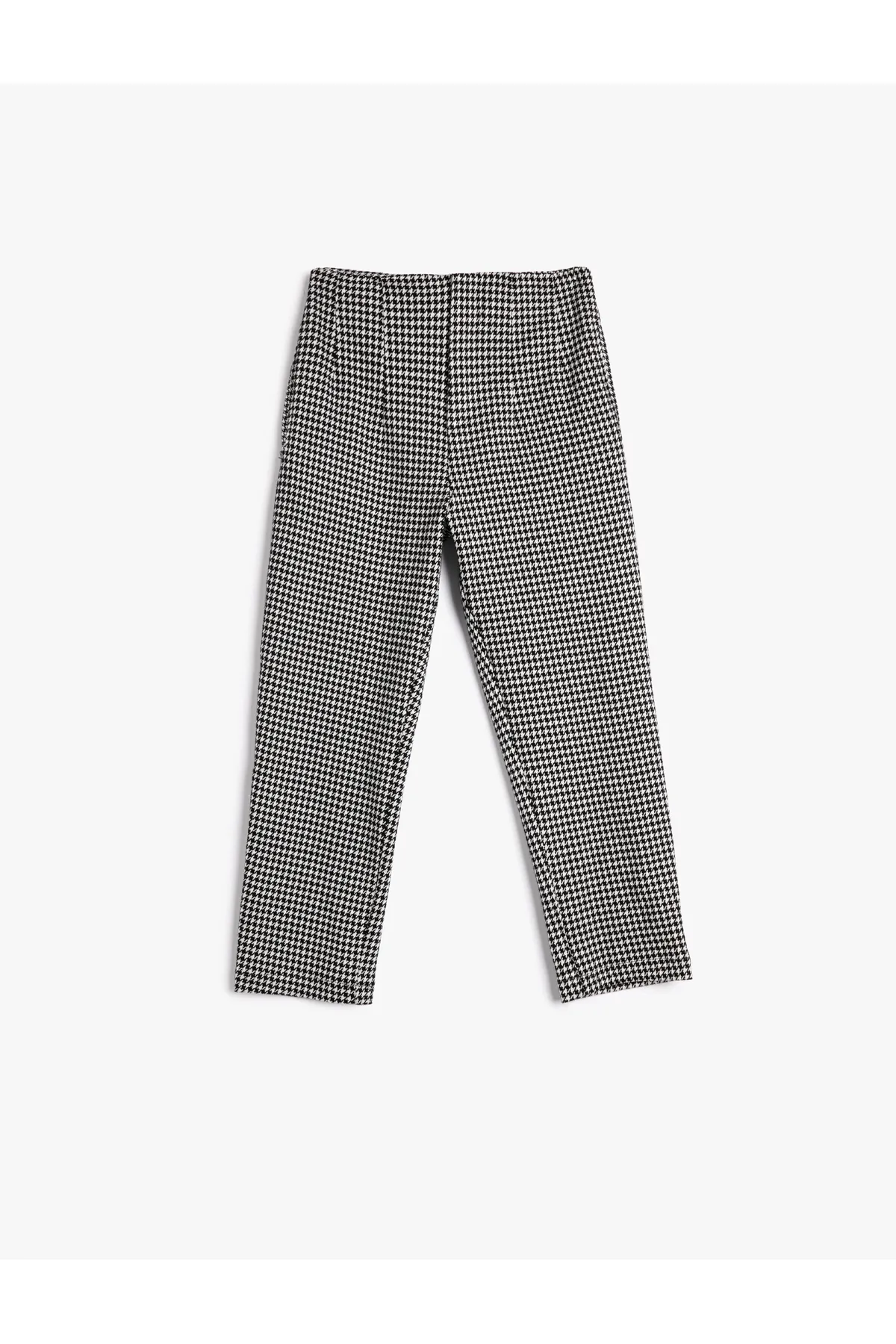 Koton  Hose mit hoher Taille und Faltendetails, weicher, strukturierter, elastischer Taille