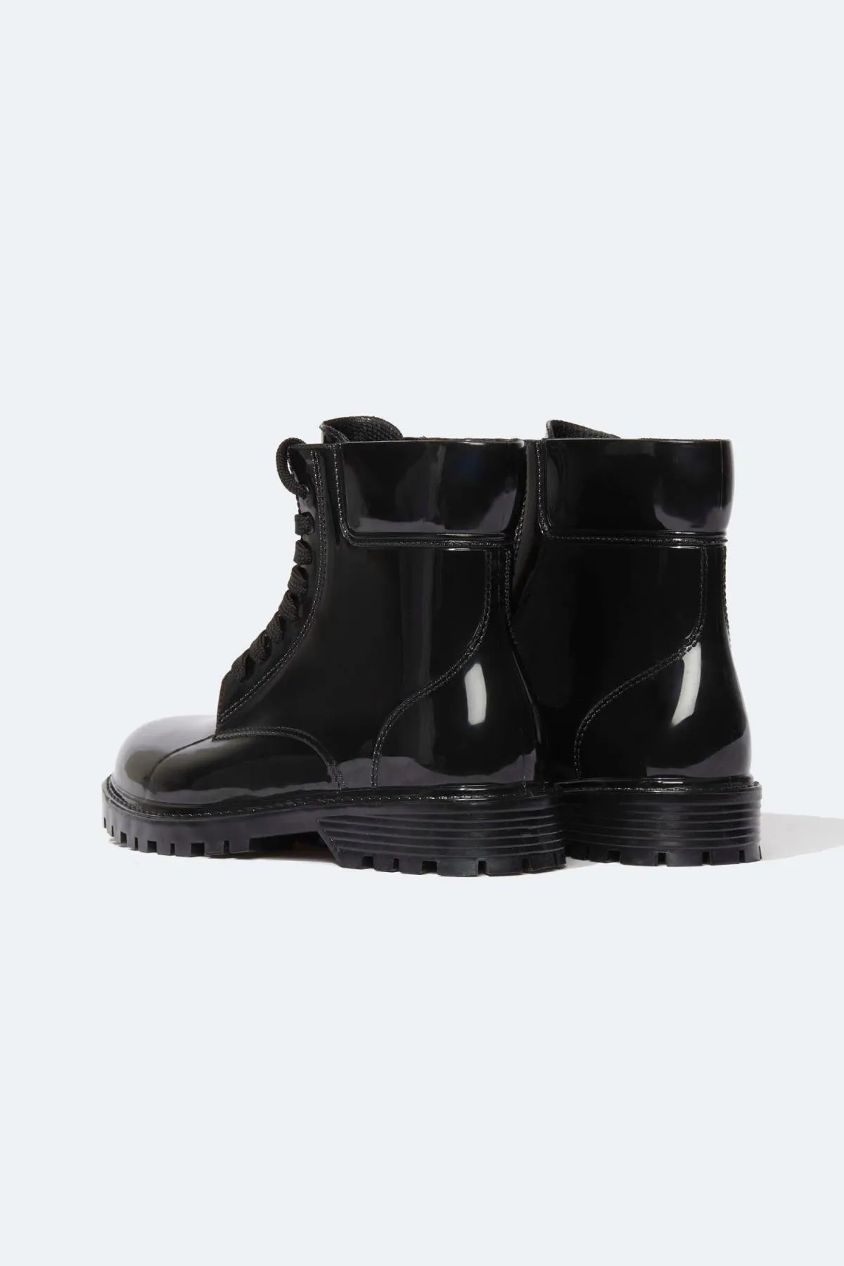 DeFacto  Damen-Winterstiefel aus Kunstleder mit dicker Sohle