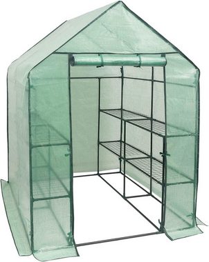 Woltu Gewächshaus, PE halbtransparent wasserdicht wetterfest 130 g/m²