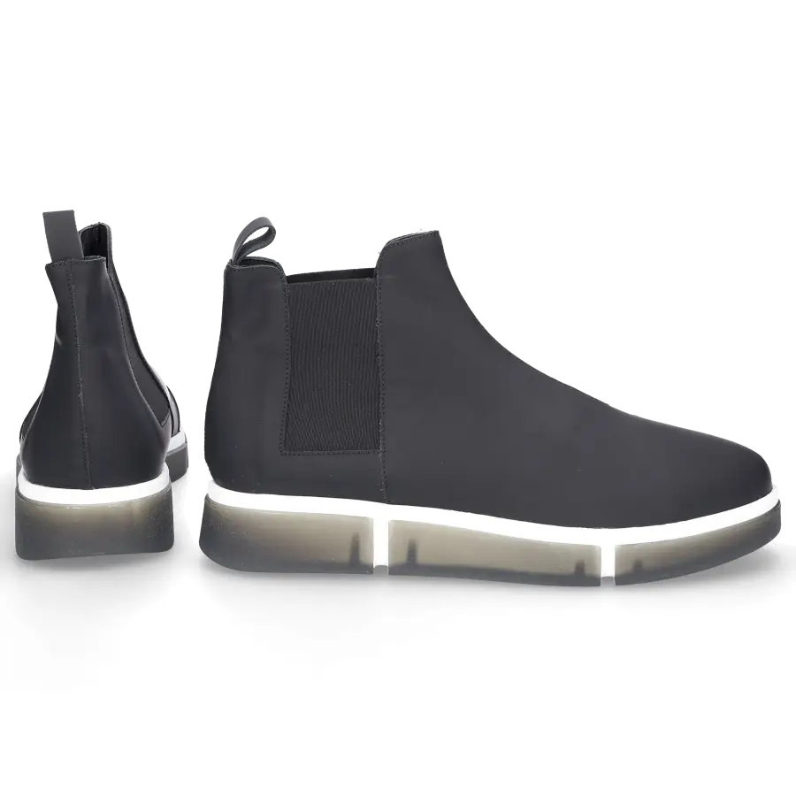 V Design - Chelsea Boots BEATLES GUMMY Gummiert - schwarz