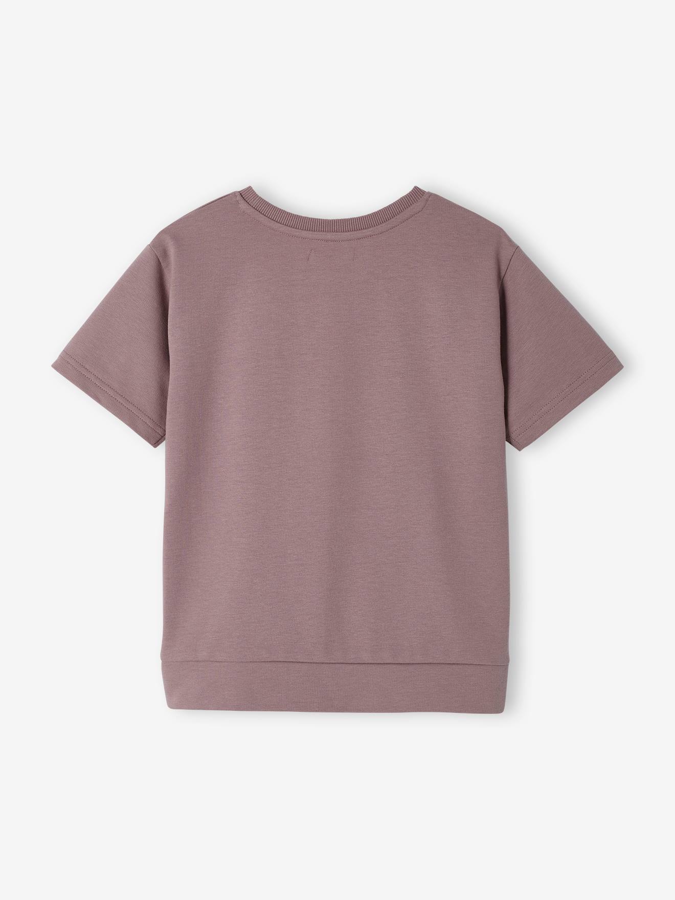 Vertbaudet Jungen T-Shirt, Van-Print - violett