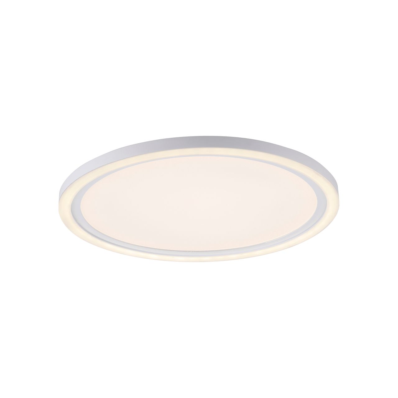 JUST LIGHT JUST LIGHT. LED Deckenleuchte BEDGING, separat steuerbar, 3000 Kelvin, rund, Weiß