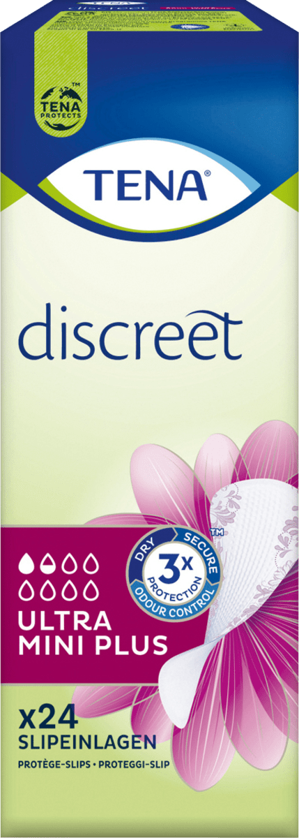 discreet Slipeinlagen Inkontinenz Ultra Mini Plus, 24 St
