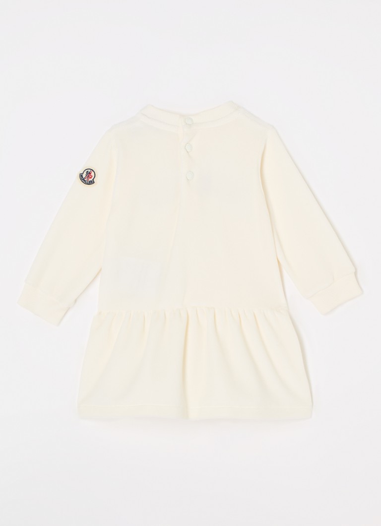 Moncler Velvet dress with logo embroidery
